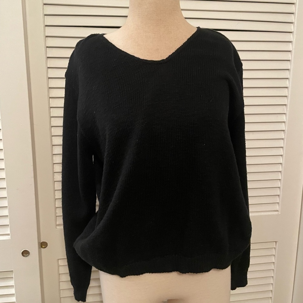 Black Knit Sweater Size S/M